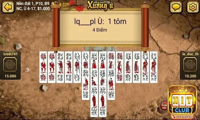 Cách chơi bài chắn Hitclub chi tiết từ A tới Z dễ hiểu nhất 6 Thứ tự chia bài trong cách chơi bài chắn online Hitclub