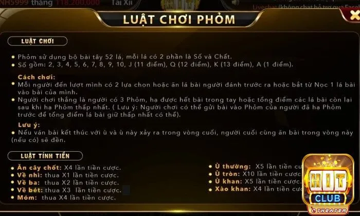 Cách chơi tá lả chắc chắn thắng tại Hitclub 5 Luật chơi tá lả tại Hitclub chi tiết nhất