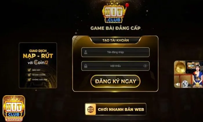Giới thiệu Hitclub: Cổng game chuyên nghiệp độ uy tín cao 4 Giới thiệu HitClub về các bước tạo tài khoản thành viên